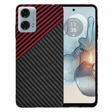 Husa de protectie Techsuit Carbonite FiberShell compatibil cu Motorola Moto G24 Power, Rosu Vortex