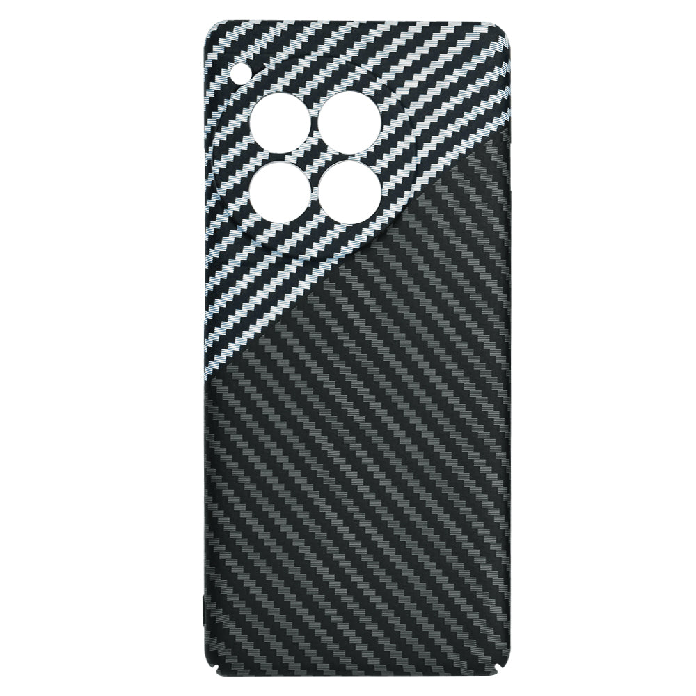 Husa de protectie Techsuit Carbonite FiberShell compatibil cu OnePlus 12R, Stealth Gray