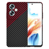 Husa de protectie Techsuit Carbonite FiberShell compatibil cu Oppo A79 5G / OnePlus Nord N30 SE, Rosu Vortex
