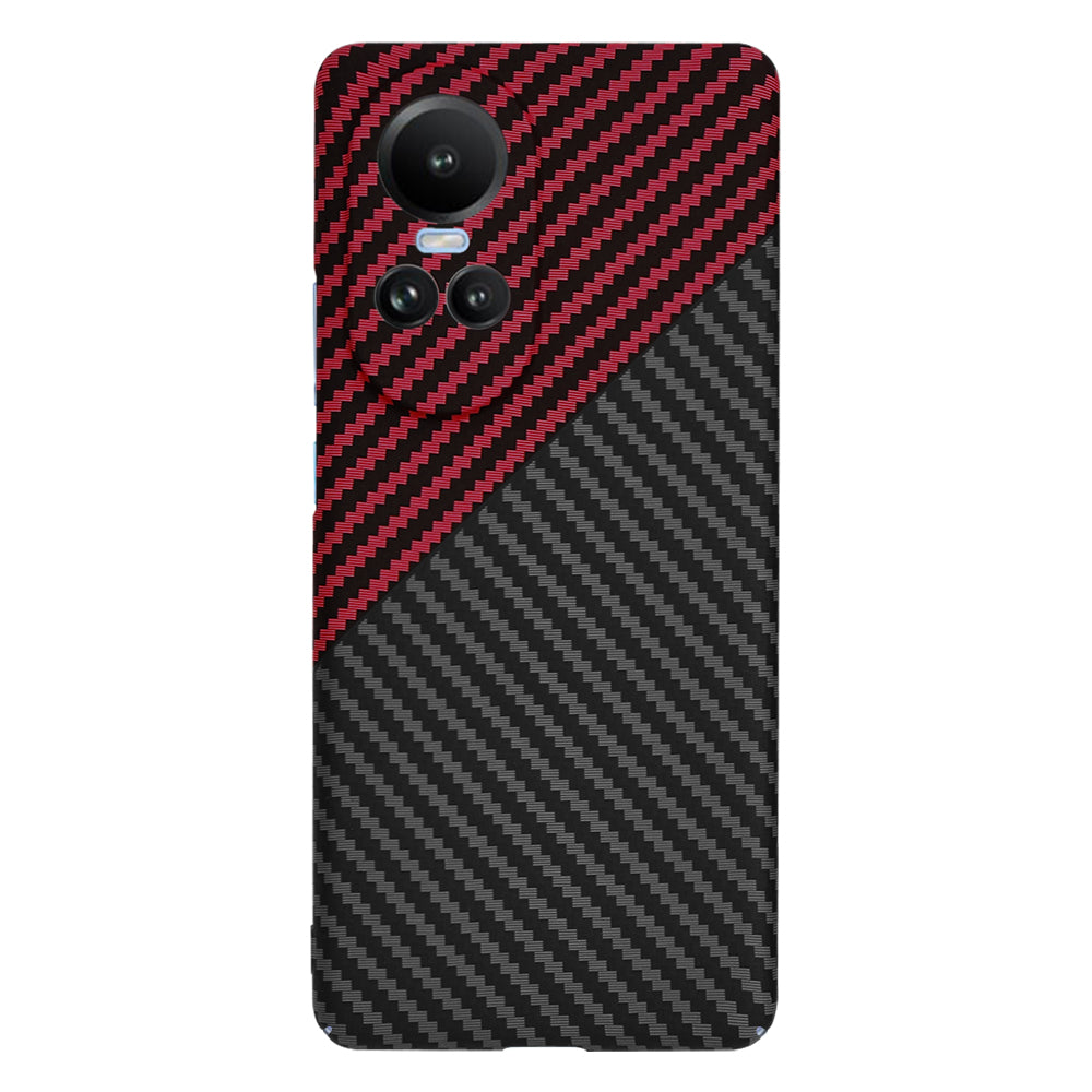 Husa de protectie Techsuit Carbonite FiberShell compatibil cu Oppo Reno10 / Reno10 Pro, Rosu Vortex