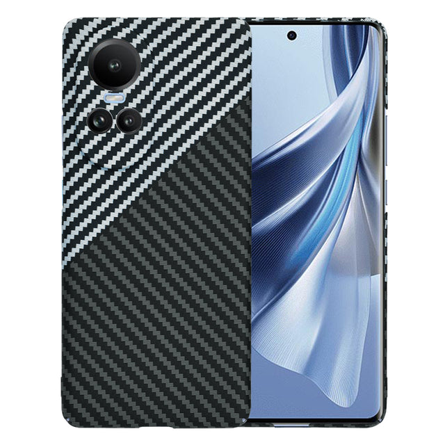 Husa de protectie Techsuit Carbonite FiberShell compatibil cu Oppo Reno10 / Reno10 Pro, Stealth Gray
