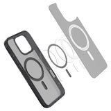 Husa de protectie Spigen Ultra Hybrid T MagSafe (ACS08507) compatibil cu iPhone 16 Pro Max, Frost Black