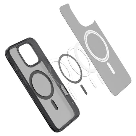 Husa de protectie Spigen Ultra Hybrid T MagSafe (ACS08507) compatibil cu iPhone 16 Pro Max, Frost Black