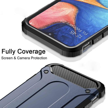Husa de protectie Techsuit Hybrid Armor compatibil cu Samsung Galaxy A40, Negru