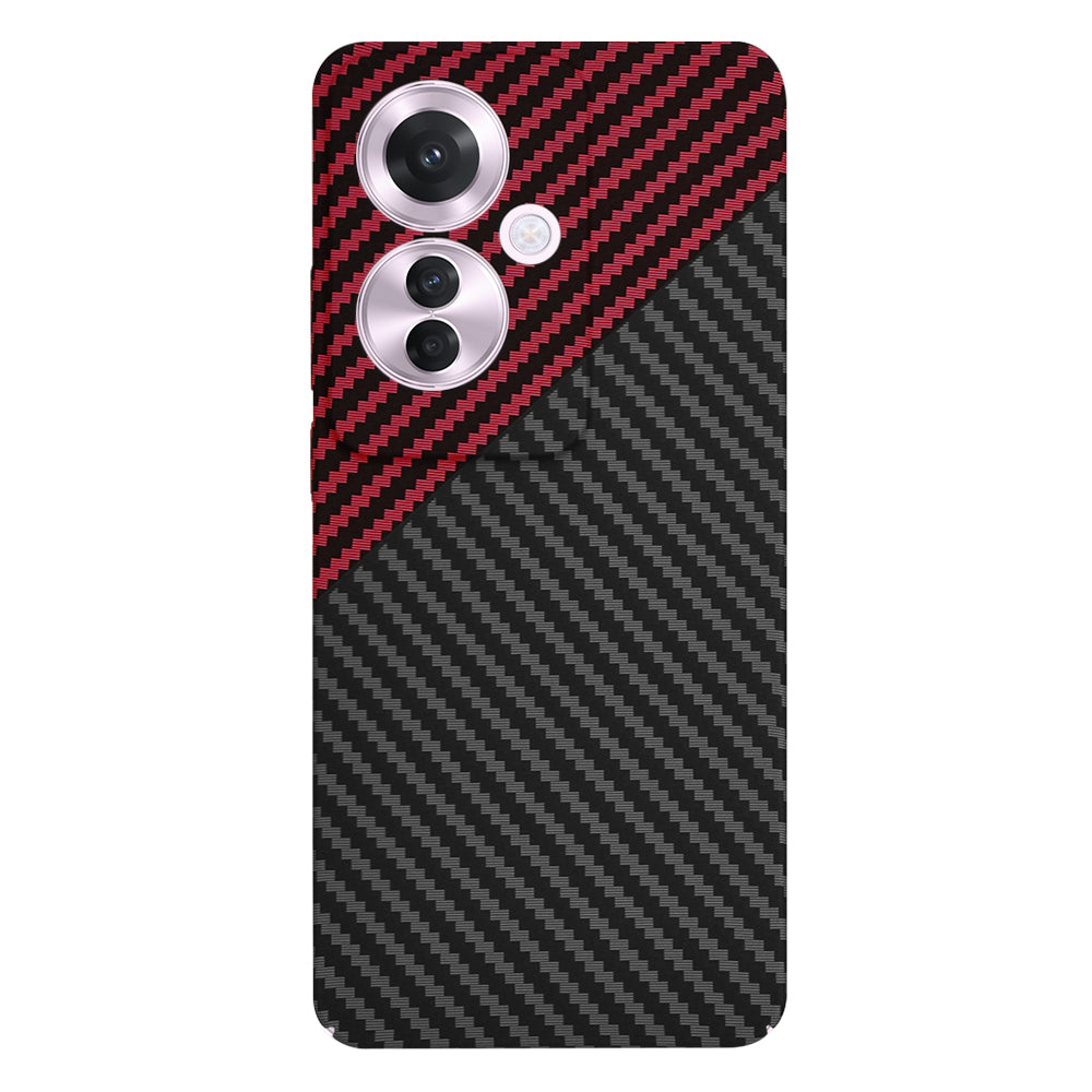 Husa de protectie Techsuit Carbonite FiberShell compatibil cu Oppo Reno11 F, Rosu Vortex
