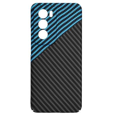 Husa de protectie Techsuit Carbonite FiberShell compatibil cu Oppo Reno12, Albastru Pulse