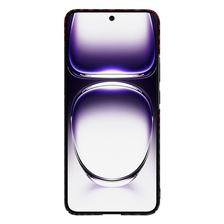 Husa de protectie Techsuit Carbonite FiberShell compatibil cu Oppo Reno12, Rosu Vortex