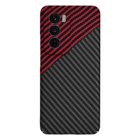 Husa de protectie Techsuit Carbonite FiberShell compatibil cu Oppo Reno12, Rosu Vortex