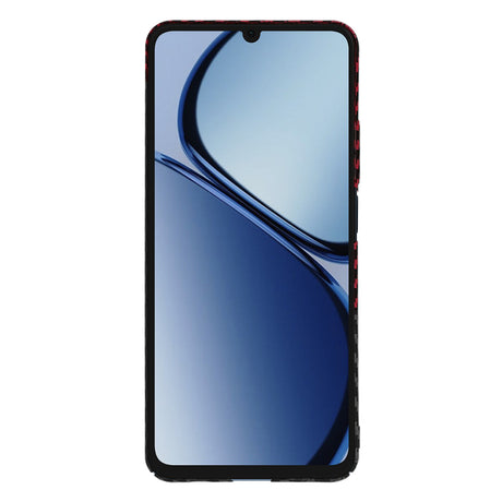 Husa de protectie Techsuit Carbonite FiberShell compatibil cu Realme C61 / Realme C63, Rosu Vortex