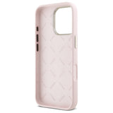 Husa de protectie Guess Silicone Script compatibil cu iPhone 16 Pro Max, Roz