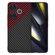 Husa de protectie Techsuit Carbonite FiberShell compatibil cu Xiaomi Poco F6, Rosu Vortex