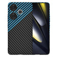 Husa de protectie Techsuit Carbonite FiberShell compatibil cu Xiaomi Poco F6, Albastru Pulse