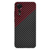 Husa de protectie Techsuit Carbonite FiberShell compatibil cu Oppo A78 4G, Rosu Vortex