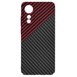Husa de protectie Techsuit Carbonite FiberShell compatibil cu Oppo A78 4G, Rosu Vortex