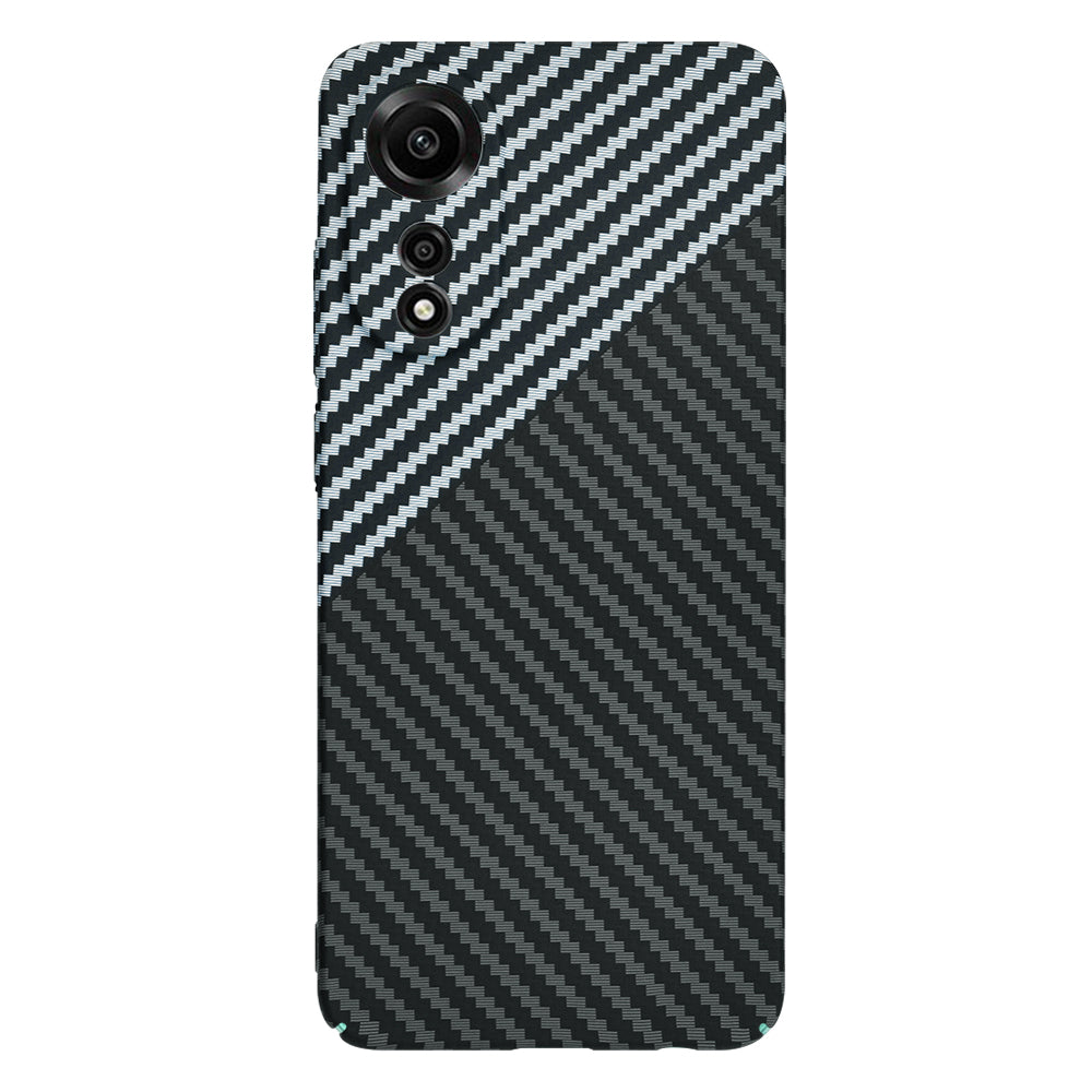 Husa de protectie Techsuit Carbonite FiberShell compatibil cu Oppo A78 4G, Stealth Gray