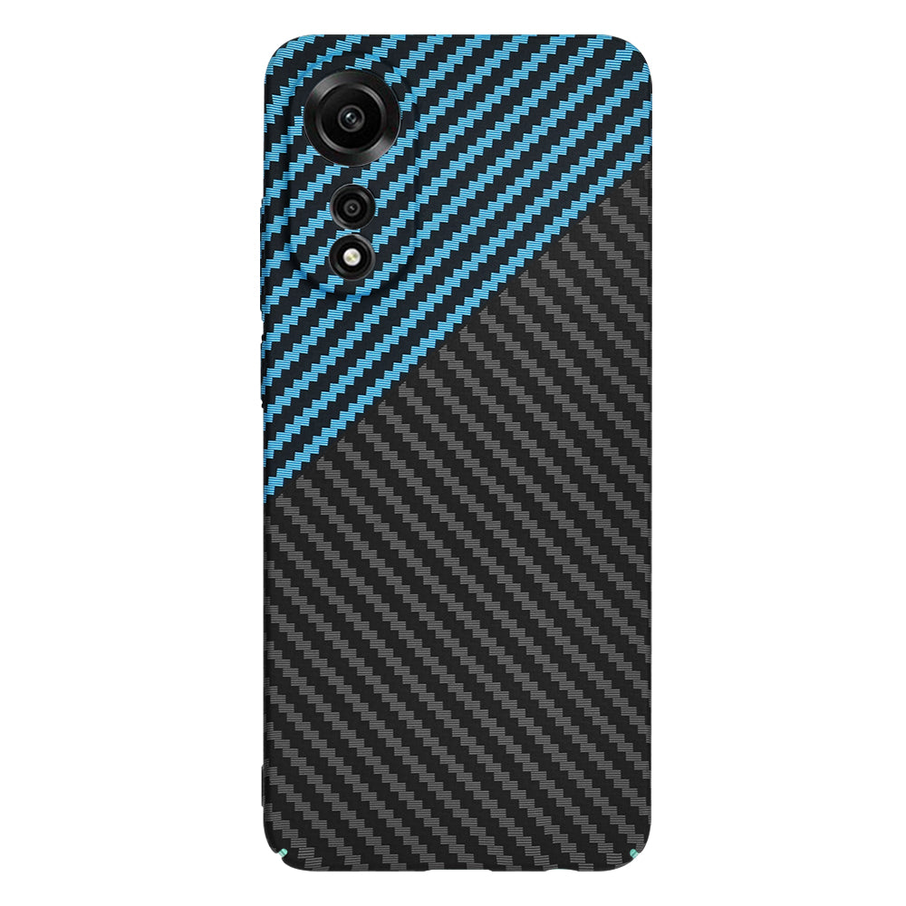 Husa de protectie Techsuit Carbonite FiberShell compatibil cu Oppo A78 4G, Albastru Pulse