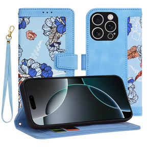 Husa de protectie Techsuit FlipCraft compatibil cu iPhone 16 Pro, Vibrant Blue