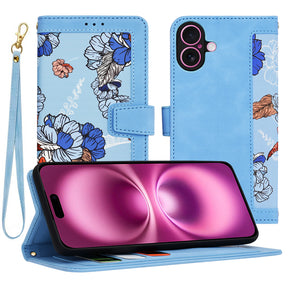 Husa de protectie Techsuit FlipCraft compatibil cu iPhone 16 Plus, Vibrant Blue