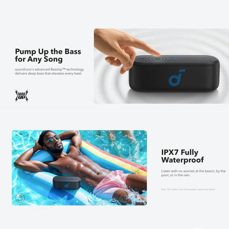 Casti Anker Wireless Speaker Soundcore Select 2S (A3171011), True Wireless Stereo, 20W, IPX7, Negru