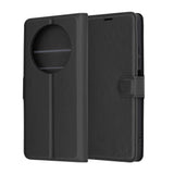 Husa de protectie Techsuit Leather Folio compatibil cu Xiaomi Redmi 14C / Poco C75, Negru