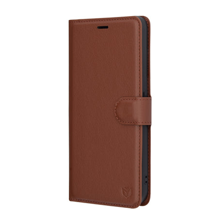 Husa de protectie Techsuit Leather Folio compatibil cu Nothing CMF Phone 1, Maro