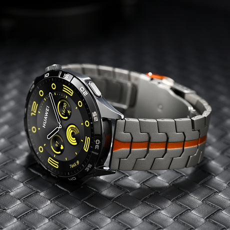 Curea smartwatch Techsuit Watchband 22mm (W063) compatibil cu Huawei Watch GT 2 (46mm)/GT 2 Pro/GT 3 Pro (46mm)/Ultimate/Xiaomi Watch S1, Argintiu Y