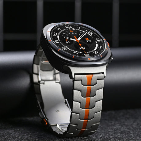 Curea smartwatch Techsuit Watchband (W063) compatibil cu Samsung Galaxy Watch Ultra 47mm / Watch Ultra 2, Titanium
