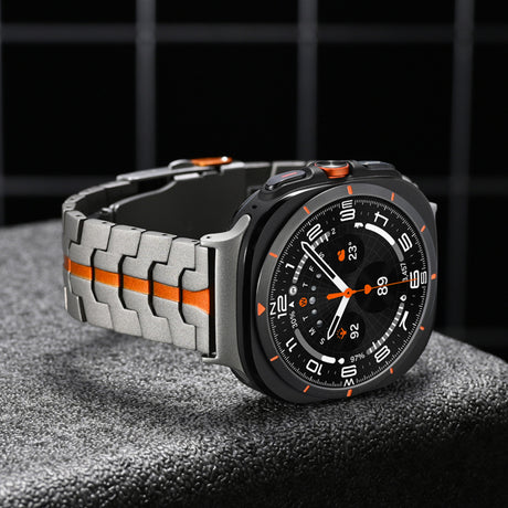 Curea smartwatch Techsuit Watchband (W063) compatibil cu Samsung Galaxy Watch Ultra 47mm / Watch Ultra 2, Titanium