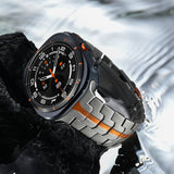 Curea smartwatch Techsuit Watchband (W063) compatibil cu Samsung Galaxy Watch Ultra 47mm / Watch Ultra 2, Titanium Orange
