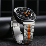 Curea smartwatch Techsuit Watchband (W063) compatibil cu Samsung Galaxy Watch Ultra 47mm / Watch Ultra 2, Titanium Orange