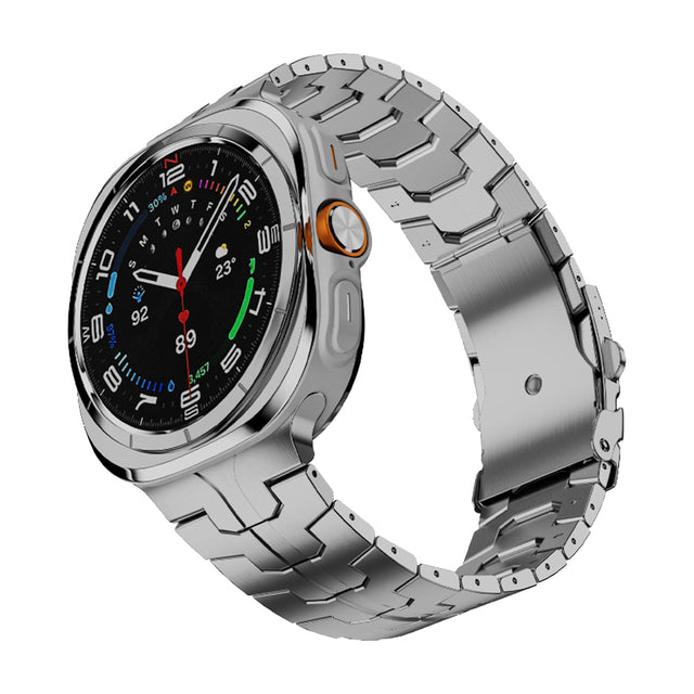 Curea smartwatch Techsuit Watchband (W063) compatibil cu Samsung Galaxy Watch Ultra 47mm / Watch Ultra 2, Argintiu Y