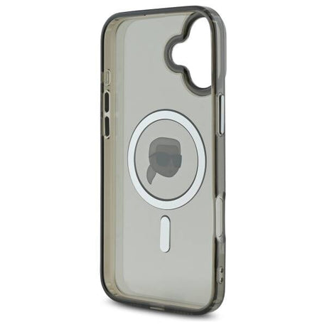Husa de protectie Karl Lagerfeld IML MagSafe (KLHMP16MHLSKIK) compatibil cu iPhone 16 Plus, Karl`s Head