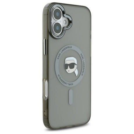 Husa de protectie Karl Lagerfeld IML MagSafe (KLHMP16MHLSKIK) compatibil cu iPhone 16 Plus, Karl`s Head