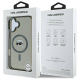 Husa de protectie Karl Lagerfeld IML MagSafe (KLHMP16MHLSKIK) compatibil cu iPhone 16 Plus, Karl`s Head