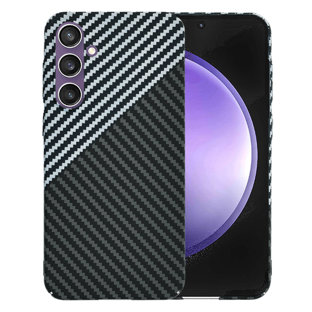 Husa de protectie Techsuit Carbonite FiberShell compatibil cu Samsung Galaxy S23 FE, Stealth Gray