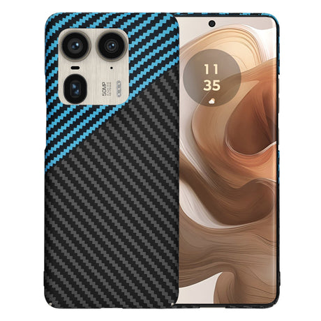 Husa de protectie Techsuit Carbonite FiberShell compatibil cu Motorola Edge 50 Ultra, Albastru Pulse
