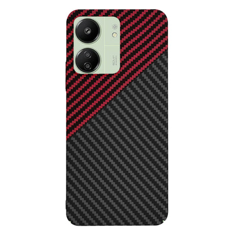 Husa de protectie Techsuit Carbonite FiberShell compatibil cu Xiaomi Redmi 13C 4G / Redmi 13C 5G / Poco C65- Red Vortex