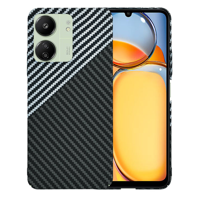 Husa de protectie Techsuit Carbonite FiberShell compatibil cu Xiaomi Redmi 13C 4G / Redmi 13C 5G / Poco C65, Stealth Gray