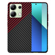 Husa de protectie Techsuit Carbonite FiberShell compatibil cu Xiaomi Redmi Note 13 4G, Rosu Vortex