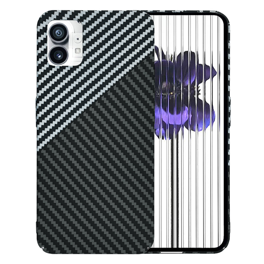 Husa de protectie Techsuit Carbonite FiberShell compatibil cu Nothing Phone (1), Stealth Gray