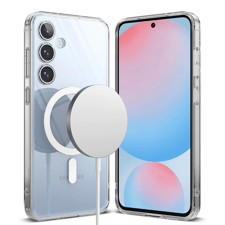 Husa de protectie Ringke Fusion MagSafe compatibil cu Samsung Galaxy S24 FE, Transparent