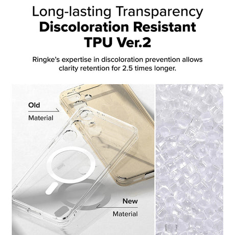 Husa de protectie Ringke Fusion MagSafe compatibil cu Samsung Galaxy S24 FE, Transparent