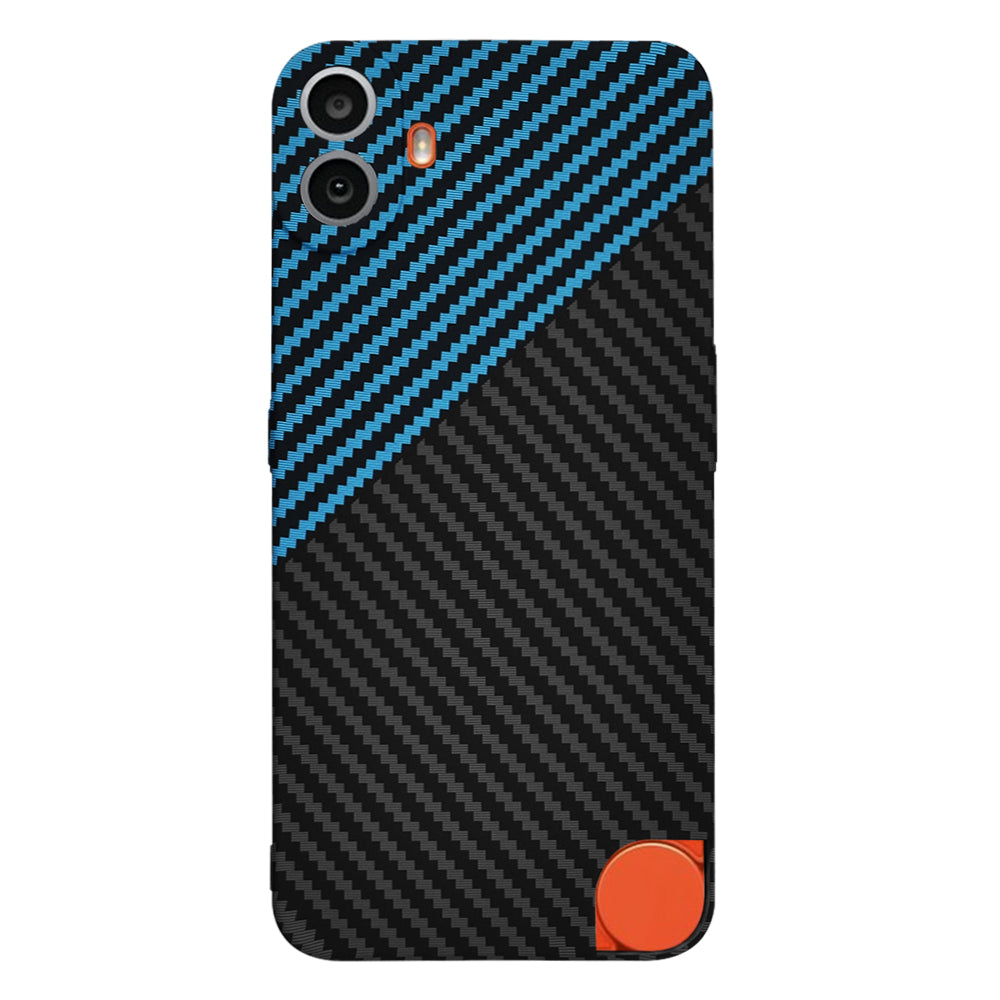 Husa de protectie Techsuit Carbonite FiberShell compatibil cu Nothing CMF Phone 1, Albastru Pulse