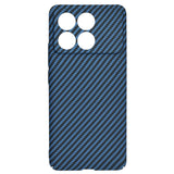 Husa de protectie Techsuit Carbonite FiberShell compatibil cu Xiaomi Poco F6 Pro, Cyan