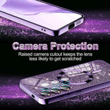 Husa de protectie Techsuit Luxury Glitter MagSafe compatibil cu Samsung Galaxy S25 Ultra, Verde deschis