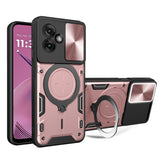 Husa de protectie Techsuit CamGuard Pro compatibil cu Motorola Moto G55, Roz Auriu