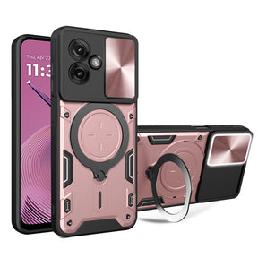 Husa de protectie Techsuit CamGuard Pro compatibil cu Motorola Moto G55, Roz Auriu