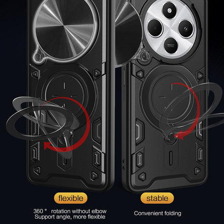 Husa de protectie Techsuit CamGuard Pro compatibil cu Xiaomi Redmi 14C / Poco C75, Negru