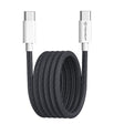 Cablu Techsuit (PCB114D), for Apple, Android, Type-C, Super Fast Charging, PD60W, Flexible, Durable, 1m, Negru