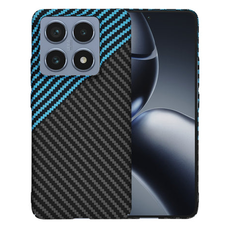 Husa de protectie Techsuit Carbonite FiberShell compatibil cu Xiaomi 14T Pro, Albastru Pulse